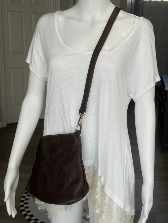 Joy Susan Handbags - Joy Susan 2-in-1 Brown Vegan Leather Hobo Tote Bag Removable Clutch/ Crossbody
